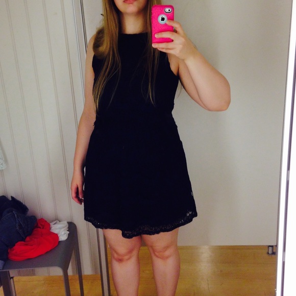 NEW Navy Blue Floral Lace Women's Dress Large Sexy - Picture 11 of 14